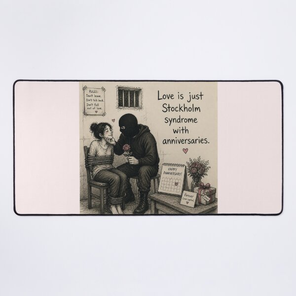 Item preview, Love is just Stockholm syndrome with birthdays designed and sold by CinemaChronik.