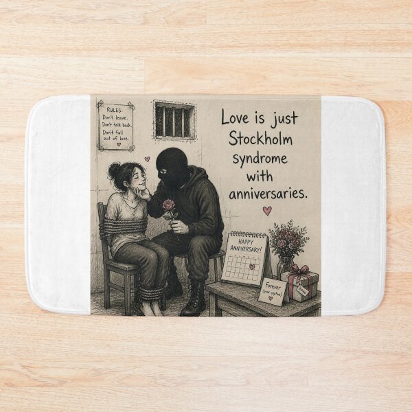 Item preview, Love is just Stockholm syndrome with birthdays designed and sold by CinemaChronik.