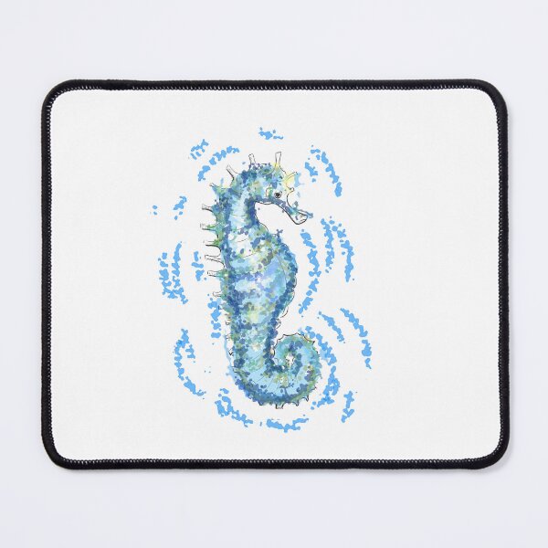 Item preview, Aesthetic Seahorse Watercolor Splash Ocean Art Design designed and sold by DreamerX.