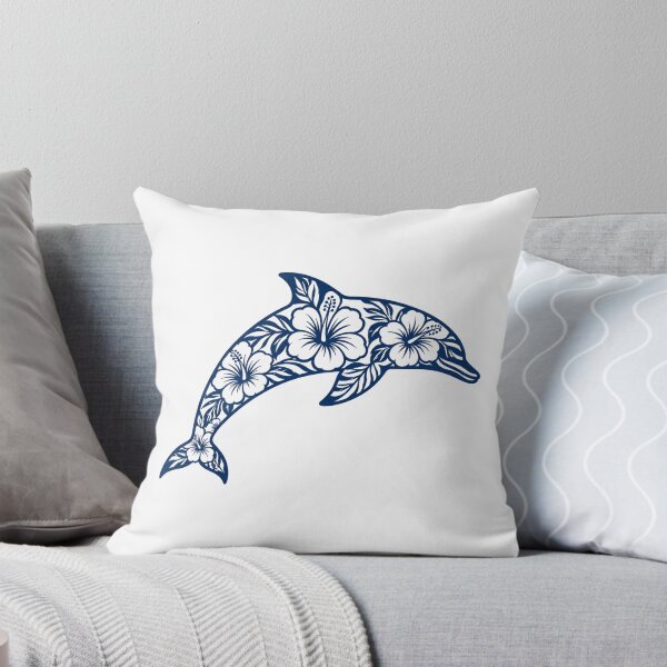Item preview, Tropical Dolphin with Hibiscus Flowers designed and sold by OTSC.