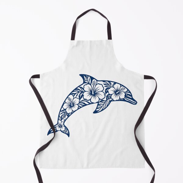 Item preview, Tropical Dolphin with Hibiscus Flowers designed and sold by OTSC.