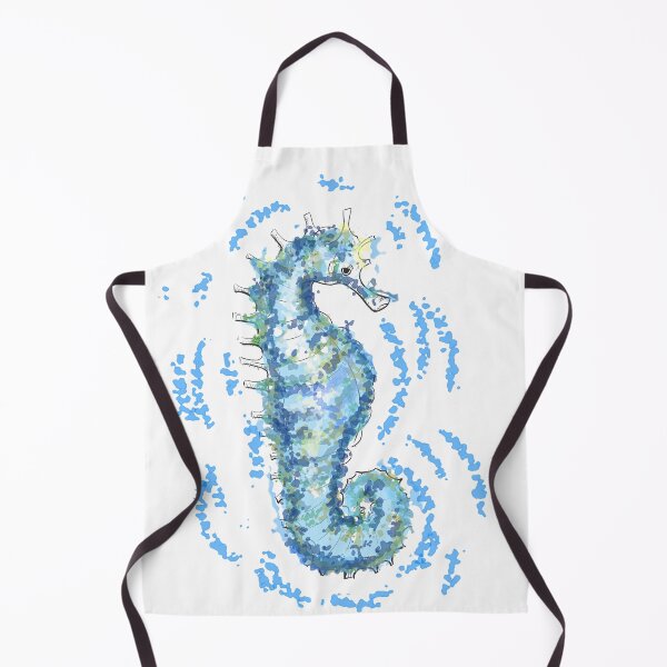 Item preview, Aesthetic Seahorse Watercolor Splash Ocean Art Design designed and sold by DreamerX.