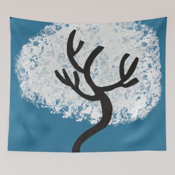 Item preview, Abstract Tree on Blue Background designed and sold by Kristy Carpenter.