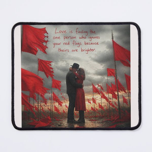 Item preview, Love is finding the one person who ignores your red flags because theirs are brighter. designed and sold by CinemaChronik.
