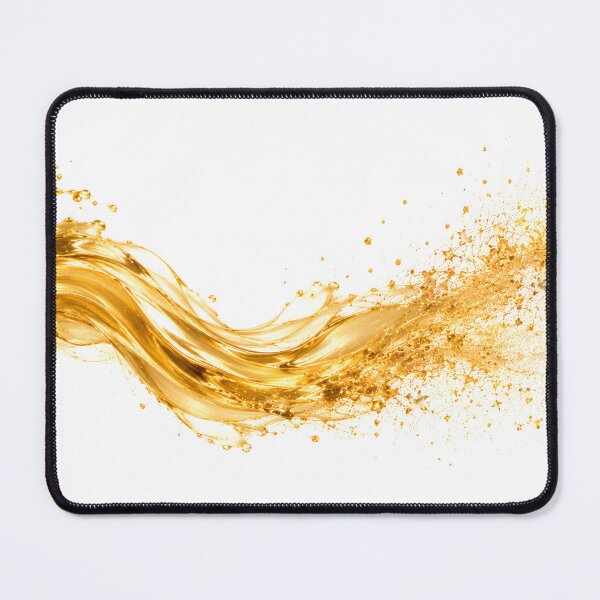Item preview, Golden Flow – Abstract Liquid Light Art designed and sold by bauschberts.