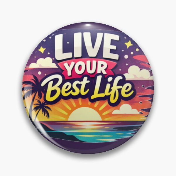 Item preview, Live Your Best Life – Cute Nature Landscape Inspirational Design designed and sold by Cartoon art with a purpose ❤️ Supporting Althea’s friends .