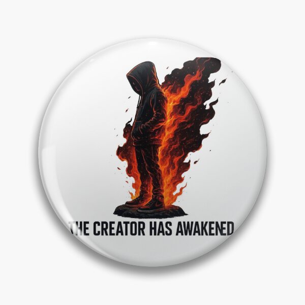 Item preview, The Creator Has Awakened - Half Fire Silhouette designed and sold by AcosDesign.