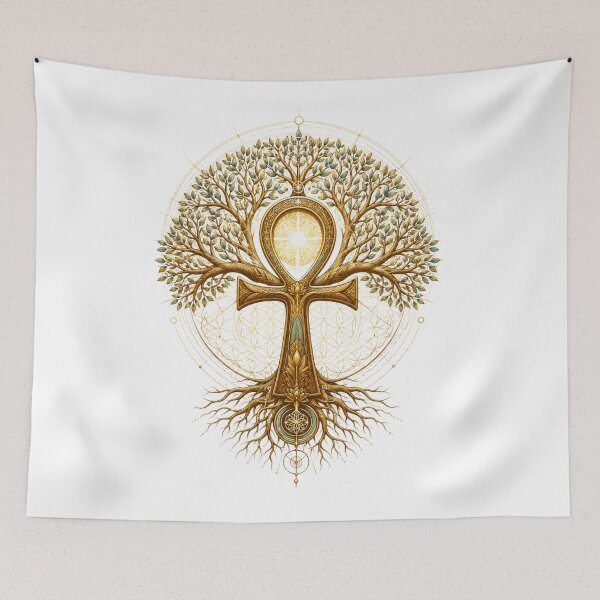Item preview, Ankh x Tree of Life designed and sold by LuhBerg.
