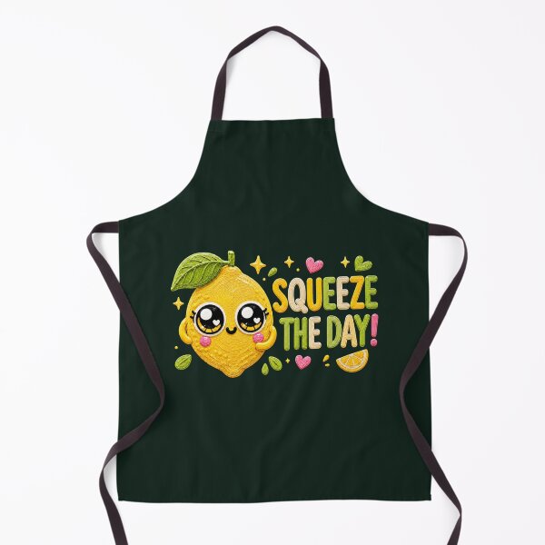 Item preview, Squeeze The Day Cute Kawaii Lemon Art designed and sold by Liv Solara.