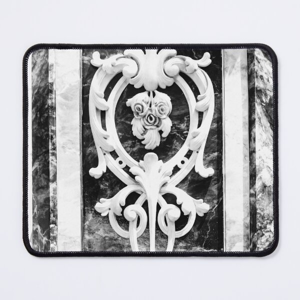 Item preview, Ornate Baroque Marble Carving Panel With Floral Scrollwork And Decorative Relief Detail designed and sold by Nmallia.