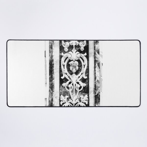 Item preview, Ornate Baroque Marble Carving Panel With Floral Scrollwork And Decorative Relief Detail designed and sold by Nmallia.