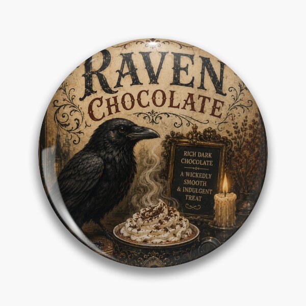 Item preview, Raven Chocolate — Vintage Halloween Hot Chocolate  designed and sold by Novel Works Studio.