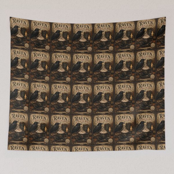 Item preview, Raven Chocolate — Vintage Halloween Hot Chocolate  designed and sold by Novel Works Studio.