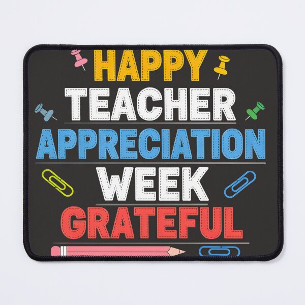 Item preview, Happy Teacher Appreciation Week Grateful Colorful School Design designed and sold by LinaDesign Store.
