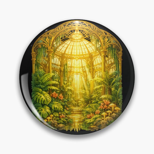 Item preview, Golden Fantasy Greenhouse Botanical Illustration designed and sold by ArtoryWorks.
