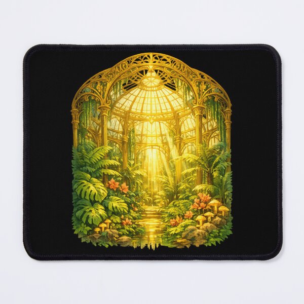Item preview, Golden Fantasy Greenhouse Botanical Illustration designed and sold by ArtoryWorks.