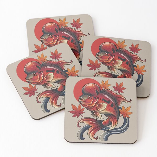 Item preview, Autumn Maple Japanese Flowerhorn Cichlid designed and sold by MythicCotton.