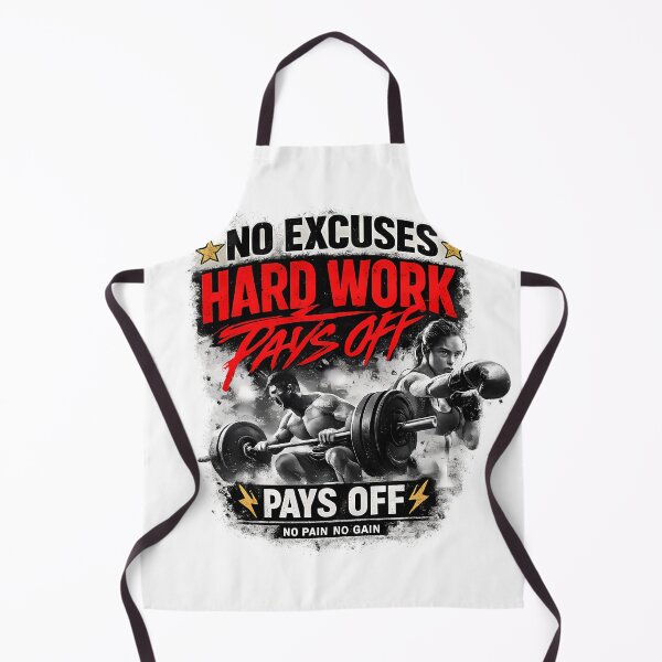 Item preview, No Excuses Hard Work Pays Off Gym Motivation Vintage Streetwear T-Shirt designed and sold by SupernovaNote.