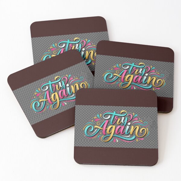 Item preview, Try Again Motivational Typography designed and sold by  Color & Form.