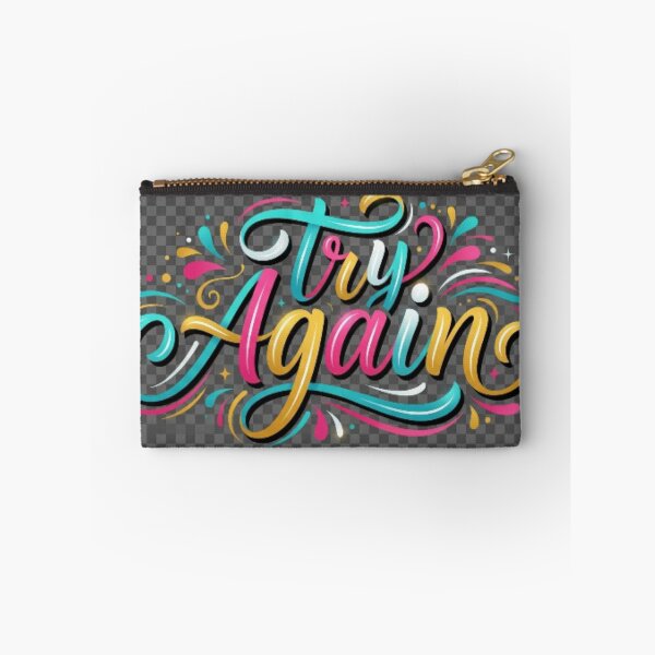 Item preview, Try Again Motivational Typography designed and sold by  Color & Form.