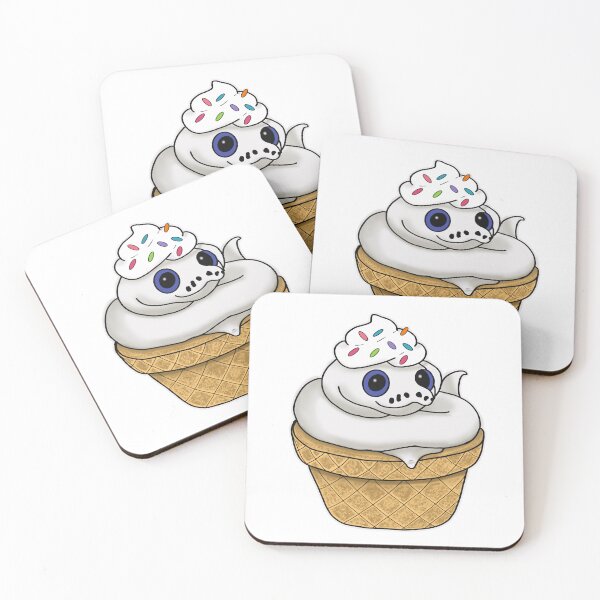 Item preview, Ball python snake ice cream cone designed and sold by DoodleScutes.