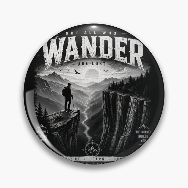 Item preview, Not All Who Wander Are Lost Hiking T-Shirt | Vintage Mountain Adventure designed and sold by ZafTeez.