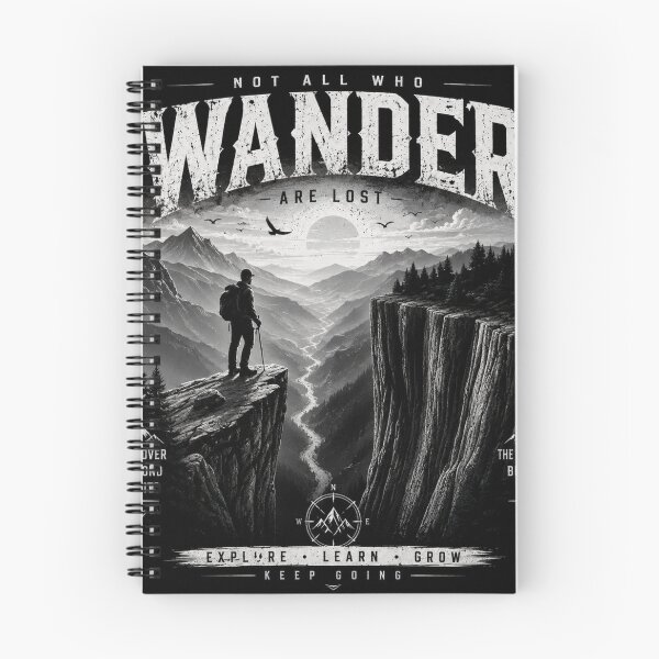 Item preview, Not All Who Wander Are Lost Hiking T-Shirt | Vintage Mountain Adventure designed and sold by ZafTeez.