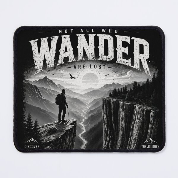 Item preview, Not All Who Wander Are Lost Hiking T-Shirt | Vintage Mountain Adventure designed and sold by ZafTeez.