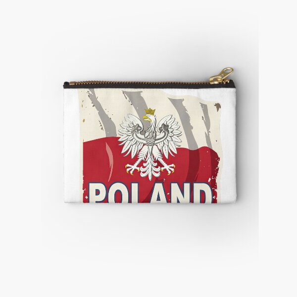 Item preview, Poland Vintage Flag White Eagle Distressed Polish Pride designed and sold by Amber Sky Creations.