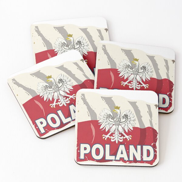 Item preview, Poland Vintage Flag White Eagle Distressed Polish Pride designed and sold by Amber Sky Creations.