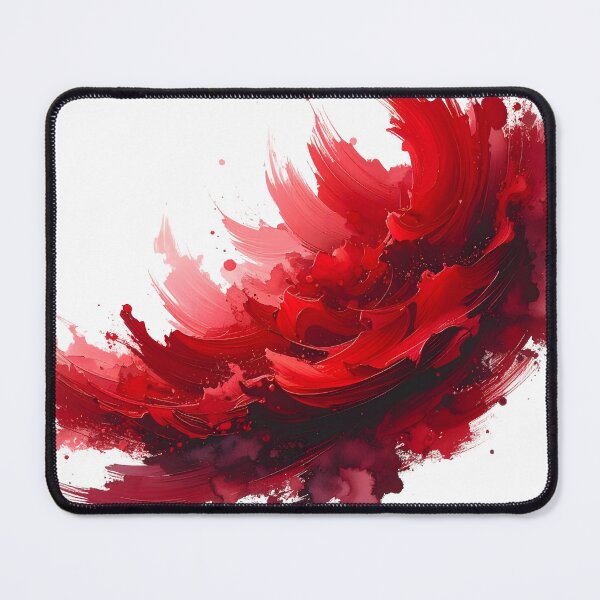 Item preview, Crimson Red Abstract Floral Brushstroke designed and sold by BetweenForms.