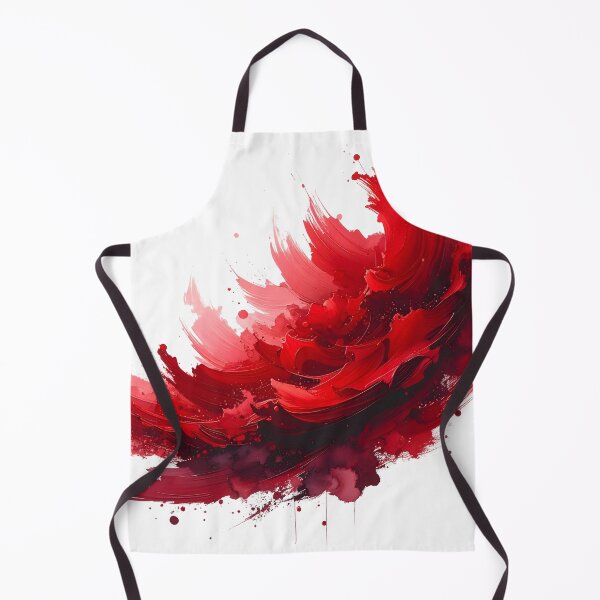 Item preview, Crimson Red Abstract Floral Brushstroke designed and sold by BetweenForms.