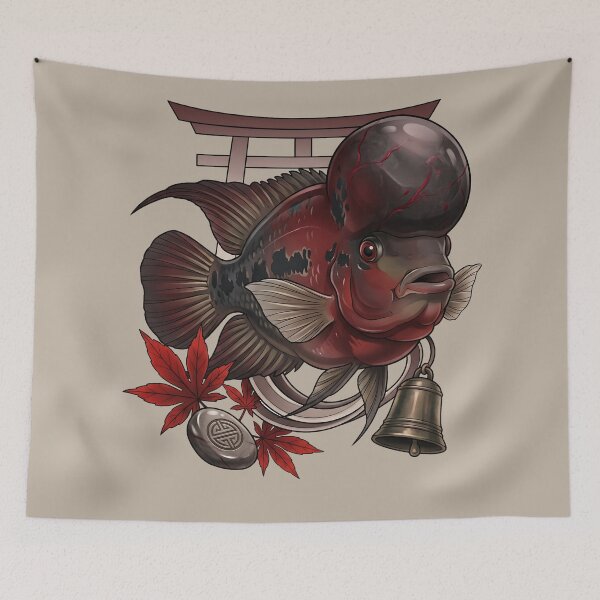 Item preview, Autumn Torii Gate Flowerhorn Cichlid designed and sold by MythicCotton.