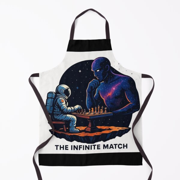 Item preview, The Infinite Match - Glowing Cosmic Chess designed and sold by AcosDesign.