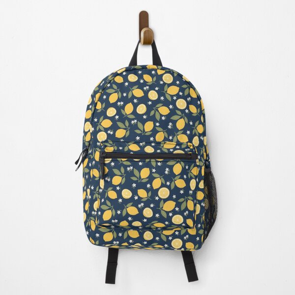 Item preview, Lemons and Daisies on Navy Background designed and sold by Chantal creates.