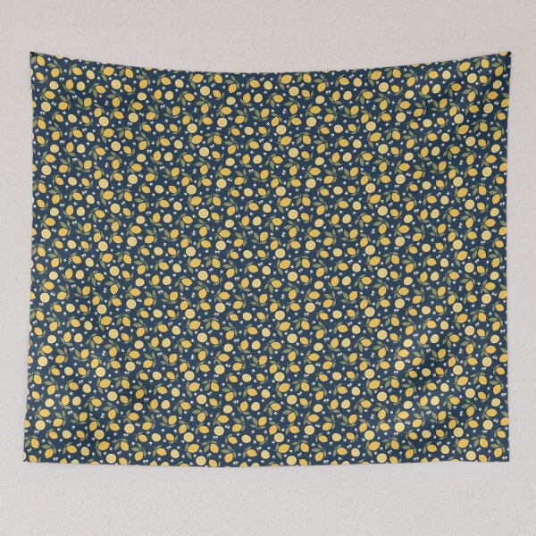 Item preview, Lemons and Daisies on Navy Background designed and sold by Chantal creates.