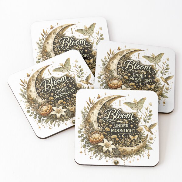 Item preview, I Bloom Under Moonlight | Celestial Botanical Moon designed and sold by 'VARI'.