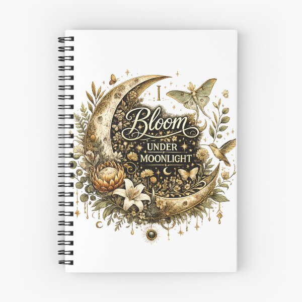 Item preview, I Bloom Under Moonlight | Celestial Botanical Moon designed and sold by 'VARI'.