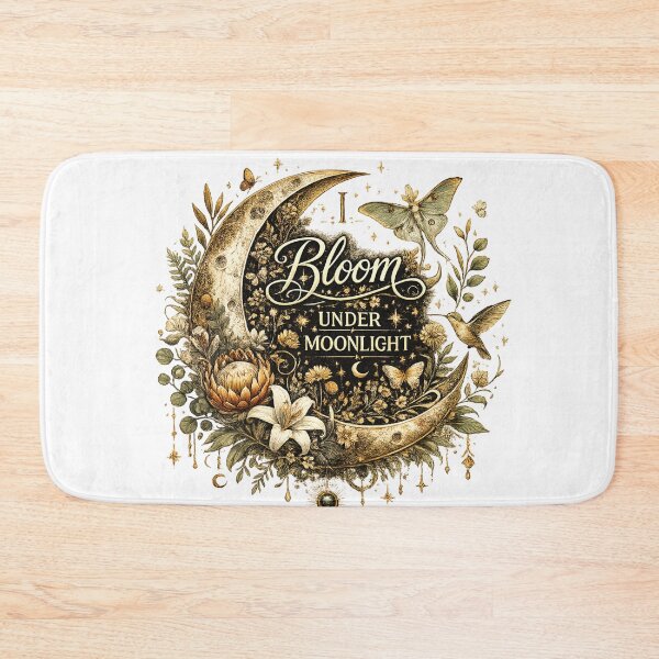 Item preview, I Bloom Under Moonlight | Celestial Botanical Moon designed and sold by 'VARI'.