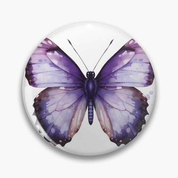 Item preview, Purple Butterfly Watercolor Painting designed and sold by RawNaturePrints.