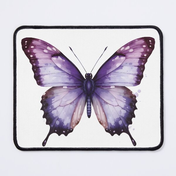 Item preview, Purple Butterfly Watercolor Painting designed and sold by RawNaturePrints.