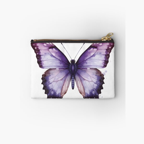 Item preview, Purple Butterfly Watercolor Painting designed and sold by RawNaturePrints.