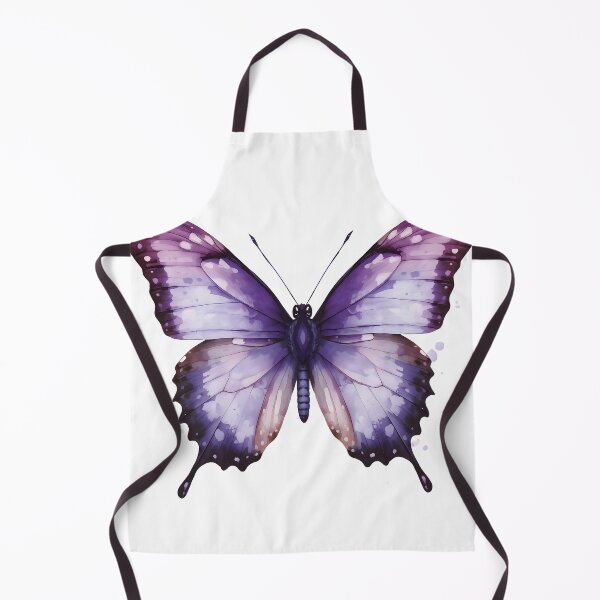 Item preview, Purple Butterfly Watercolor Painting designed and sold by RawNaturePrints.