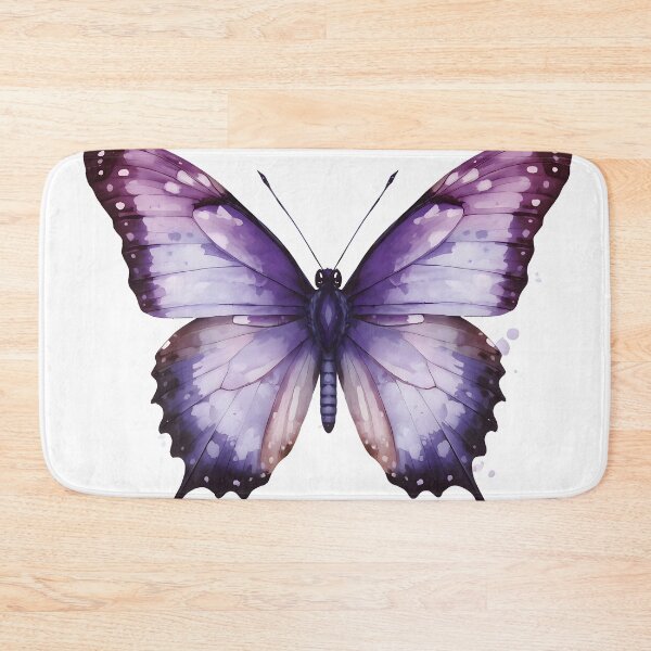 Item preview, Purple Butterfly Watercolor Painting designed and sold by RawNaturePrints.