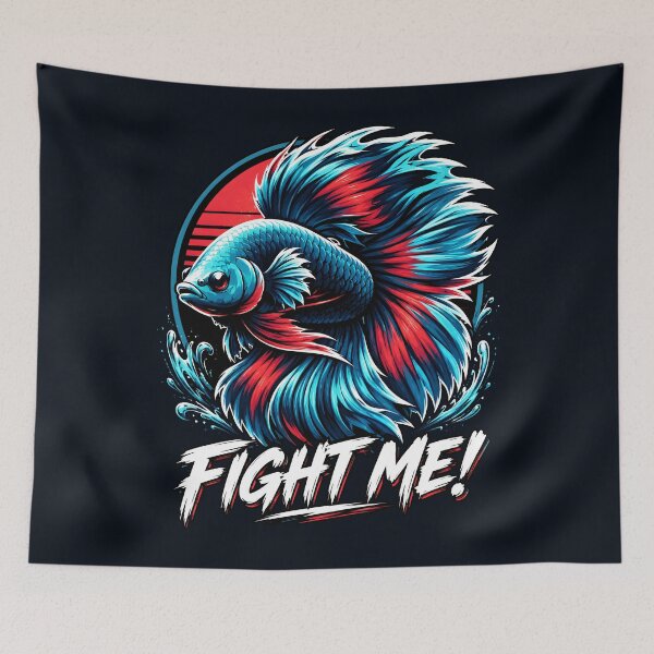 Item preview, Fight Me Betta Fish Attitude designed and sold by Victor Shadehorn.