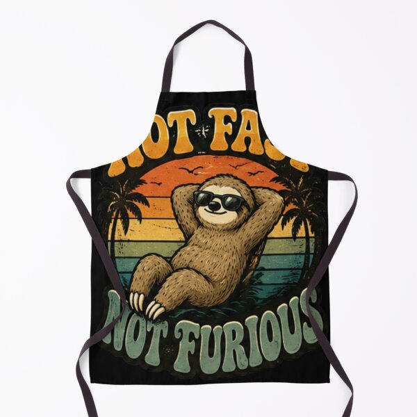 Item preview, Not Fast Not Furious Sloth Shirt, Funny Sloth Retro Tee, Lazy Animal Humor Graphic, 70s Vintage Aesthetic Cute Sloth T-Shirt designed and sold by hyper retro.