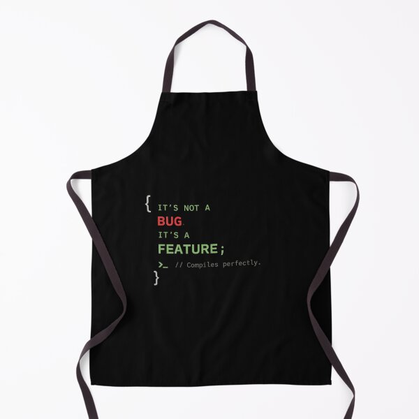 Item preview, It's Not a Bug It's a Feature Funny Programmer Coding Minimal Typography T-Shirt designed and sold by Final Chance Designs⭐️⭐️⭐️⭐️⭐️.