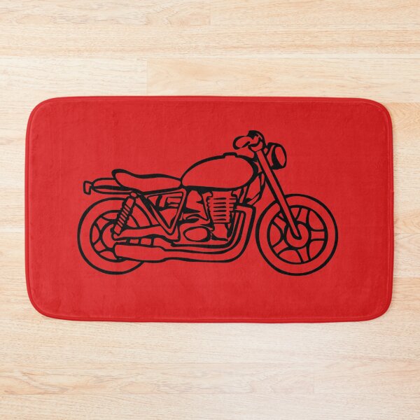 Item preview, Motorbike Line Drawing Black and Red designed and sold by Adamo-illustration.