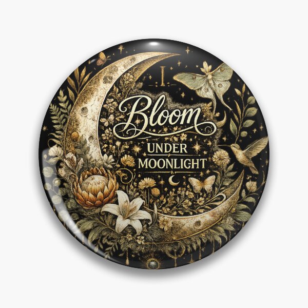 Item preview, I Bloom Under Moonlight | Celestial Botanical Moon designed and sold by 'VARI'.