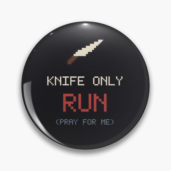 Item preview, Knife Only Run, Funny Survival Horror Challenge designed and sold by River1Shop.